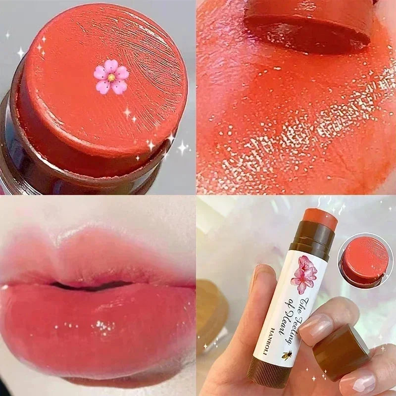 Rose Tea Lip Balm Lipstick Moisturizing Anti-dry Lip Care Cosmetics Anti-cracking Lipstick Colored Hydrating Lip Tinted Makeup - Seprincess