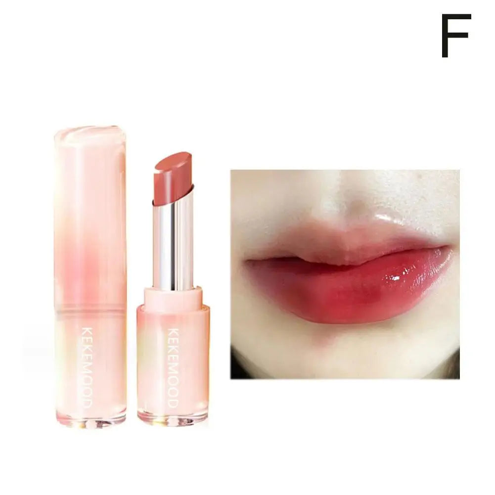 Jelly Lipstick For Kekemood Moisturizing Mirror Water Light Solid Lip Gloss Glass Tea Red Brown Lip Glaze Tint Makeup Cosme Q6S3 - Seprincess