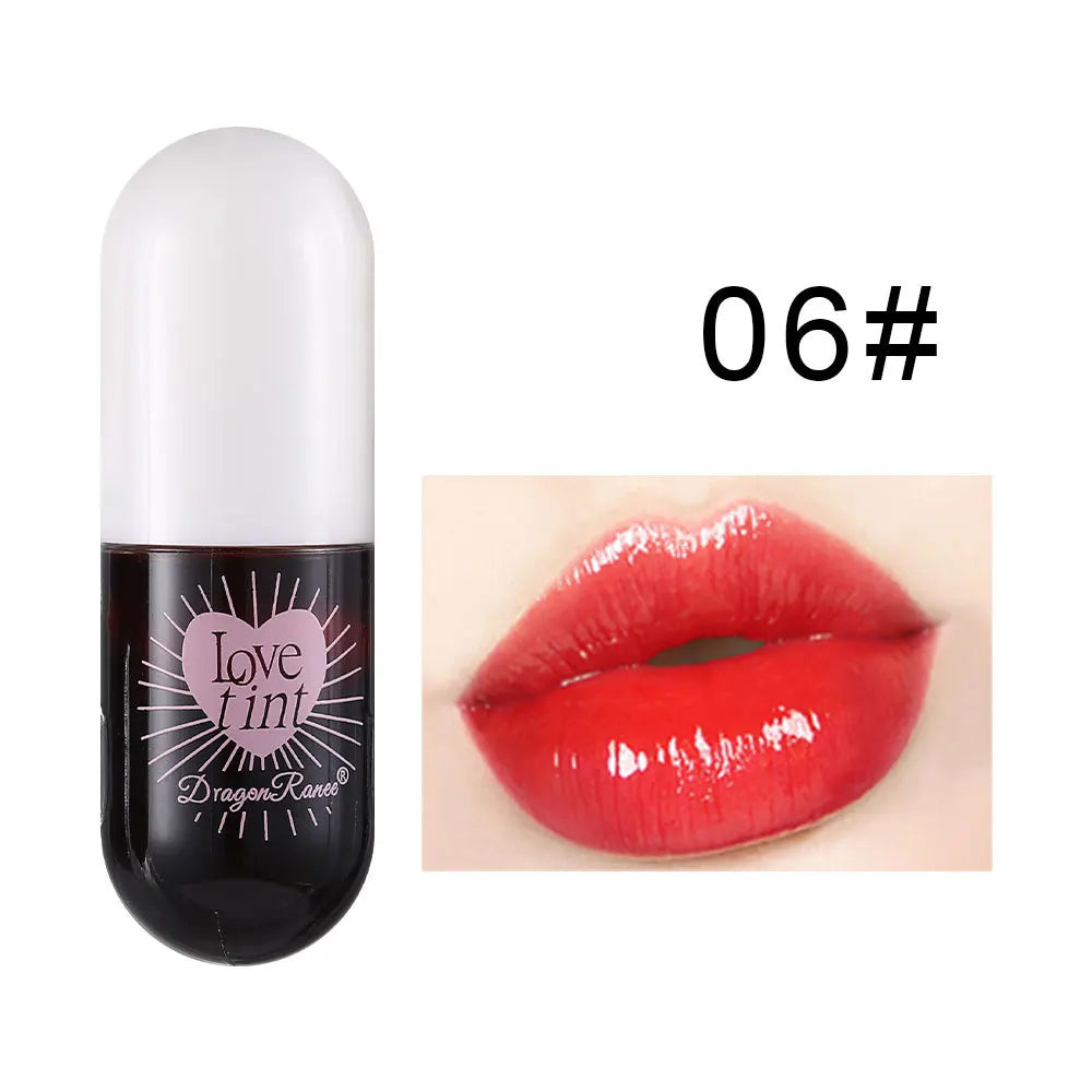 Dragonranee Lip Dye Liquid Lip Glaze Cute Waterproof Non-Stick Liquid Lipstick 6 Colors Available - Seprincess