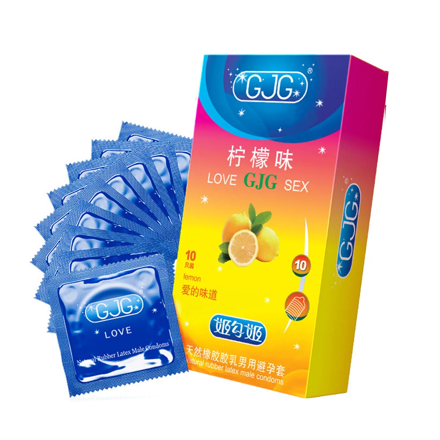 10pcs Fruit Flavor Condoms Sex Toy For Men Strawberry Blueberry Taste Penis Sleeves Ultra Thin Condom Adult reusable Sex Product - Seprincess