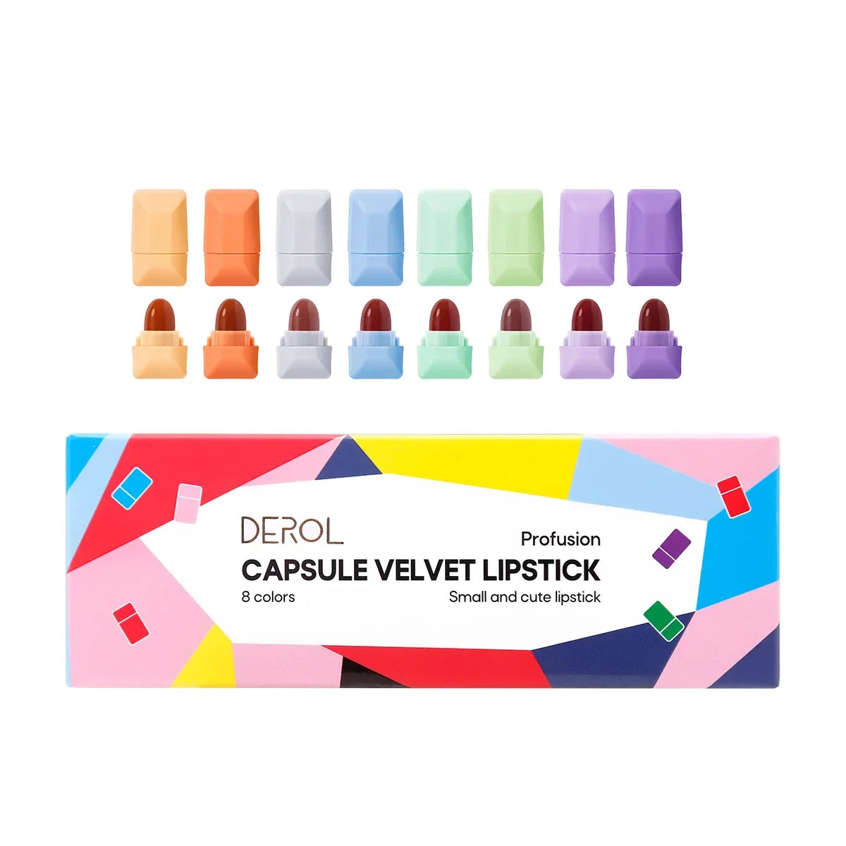 DEROL Matte Set Lipstick Capsule Lipstick Star Candy Mini Capsule Lipstick