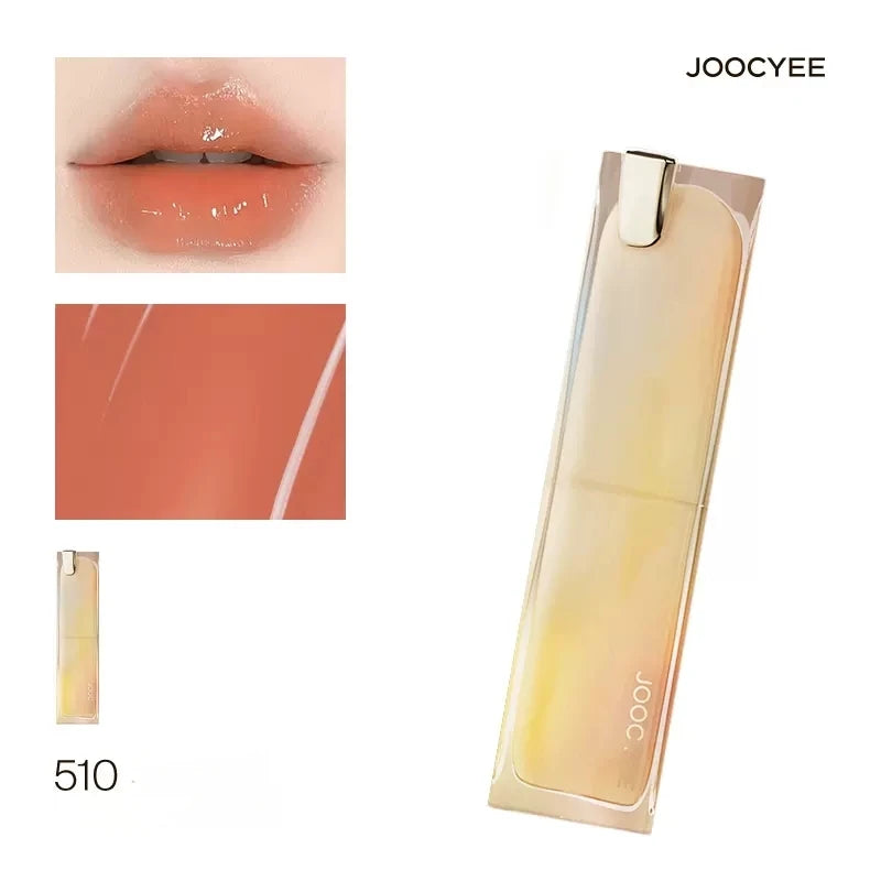 Joocyee Glazed Rouge Upgrade Crystal Frozen Film Version Moisturize Glass Lipstick Lip Makeup Smoky Longlasting Lipstick