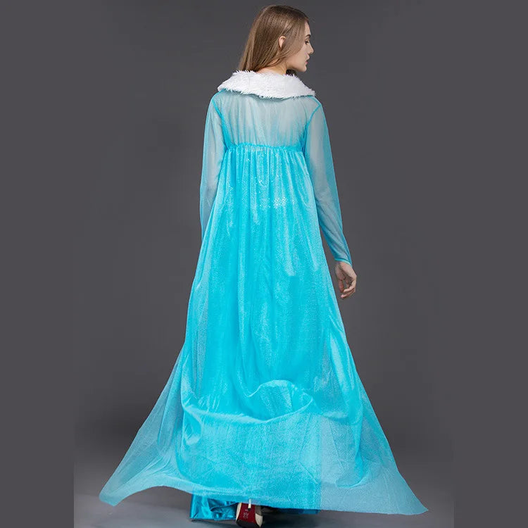 Snow Elsa Princess Elsa Dress Adult European and American Halloween Cosplay Stage Costumes - Seprincess