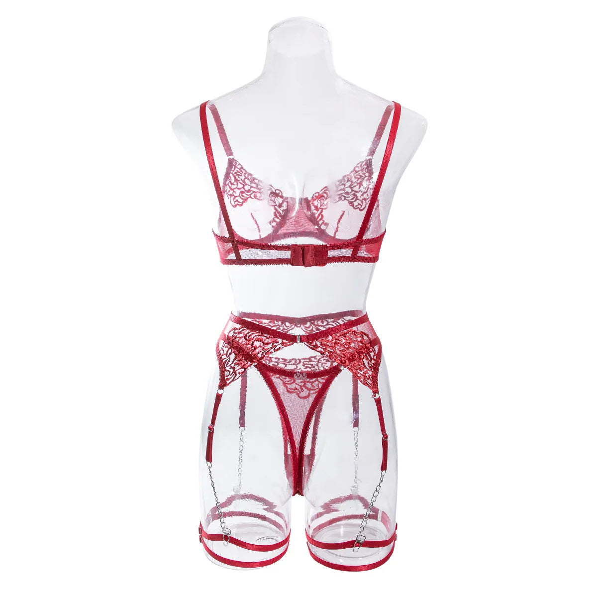 Bra Set Embroidered mesh transparent thin style sexy and passionate sexy for woman sexy lingеrie set Women underwear - Seprincess