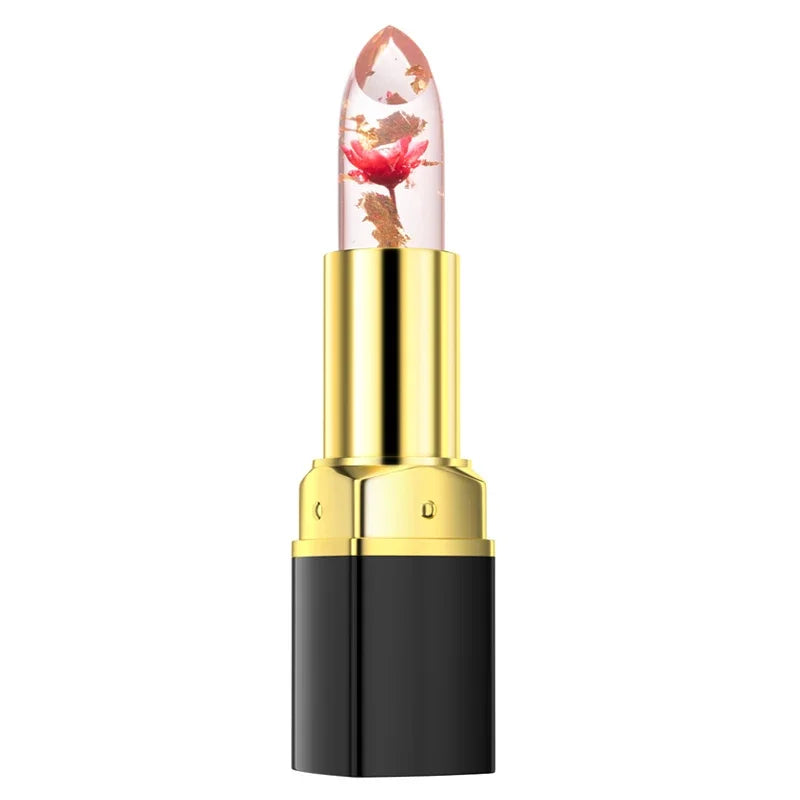 Moisturizing Flower Lipstick Waterproof Temperature Color Change Jelly Crystal Transparent Magic Lip Blam Repair Lips Cosmetics - Seprincess