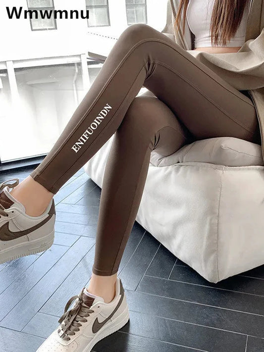 Casual Ankle-length Gym Legginsy Trousers Fashion Slim Yoga Leggings Pants Women New High Waist Seam Pencil Leggins Pantalones