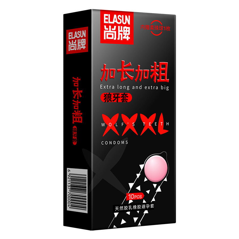 XXXL Plus Size Condoms with ball Penis Different Varieties Large Spikes Condom extra long big dildo Smooth Lubricated Condom - Seprincess