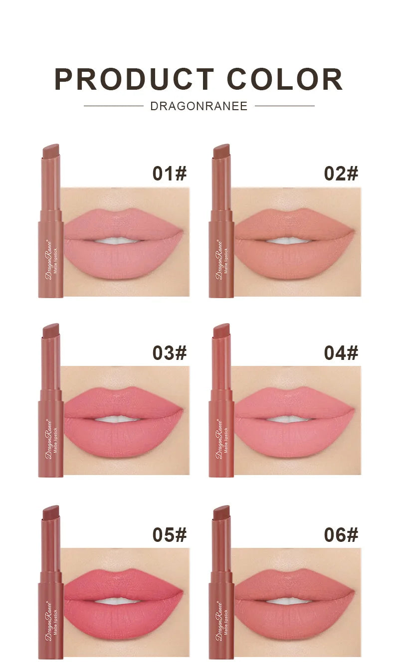 Dragon Ranee Crayon Lipstick Matte Lipstick Pencil Slant Lipstick Nude Soy Lipstick - Seprincess