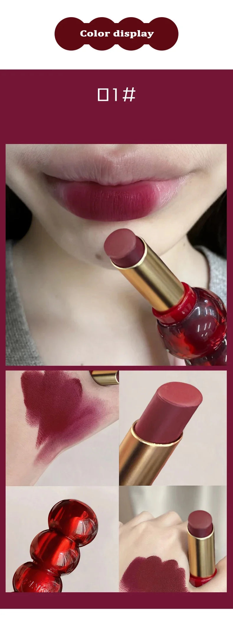 6Colors Matte Lipstick Mist Rose Long-Lasting Moisturising Nude Lipsticks Lip Gloss Non-stick Cup Red Sexy Lip Makeup Cosmetics - Seprincess