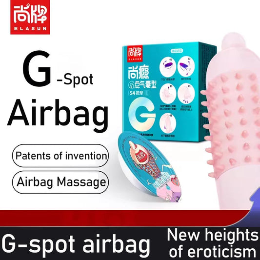 3D Big Soft Air Bag Dotted Condoms for Men 4mm Hight Spikes Condom Vagina Massage Dick 1pcs Penis Sleeve Safer Sex Toys Shop - Seprincess