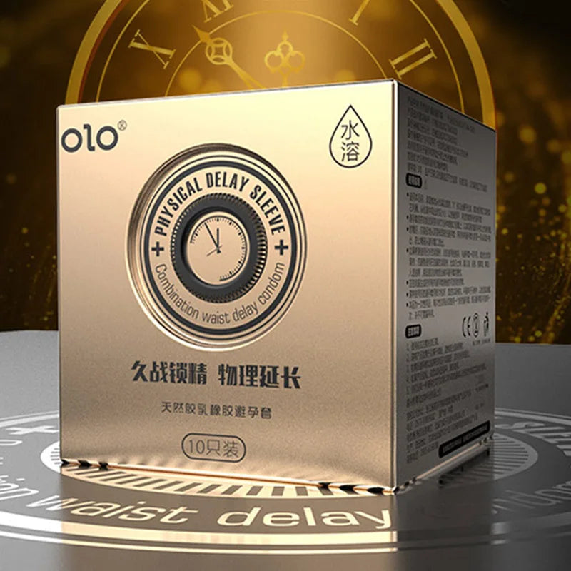 OLO Ultrathin Condoms 0.01 Zero Feeling 10PCS Penis Sleeve for Man Hyaluronic Acids Ejaculation Delay Condoms Adults Sex Toy 18+ - Seprincess