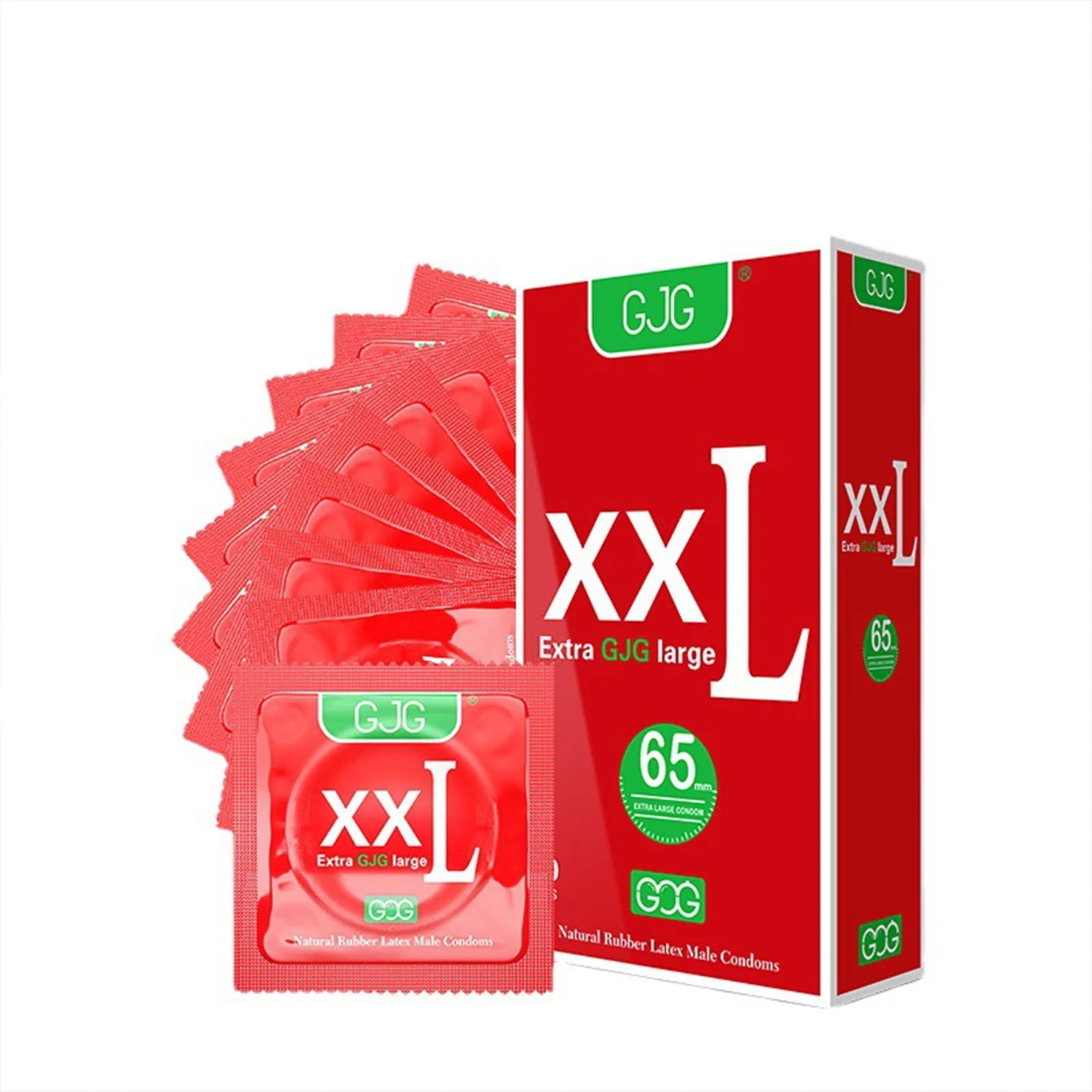 10PCS Large Size Ultra-Sensitive Condoms 65MM Ultrathin Extra Lubrication Large XXL Sex Toys Penis Sleeves for Men Passionate - Seprincess