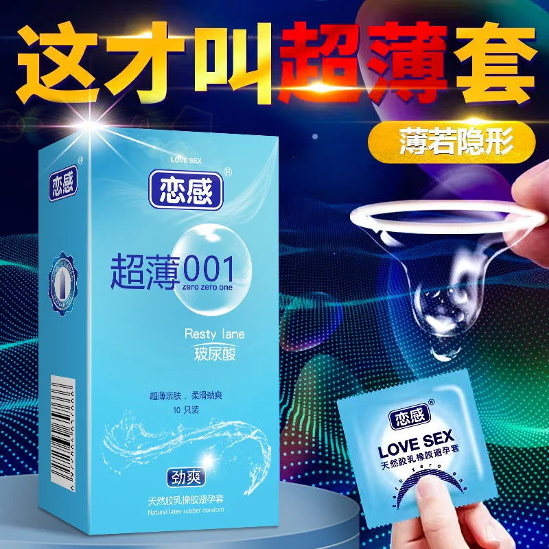 Fama Male Latex 001 Ultra Thin Condoms men Long lasting Dots Hyaluronic Acid Feeling G Spot Condom Penis Sleeve For adults 18+ - Seprincess