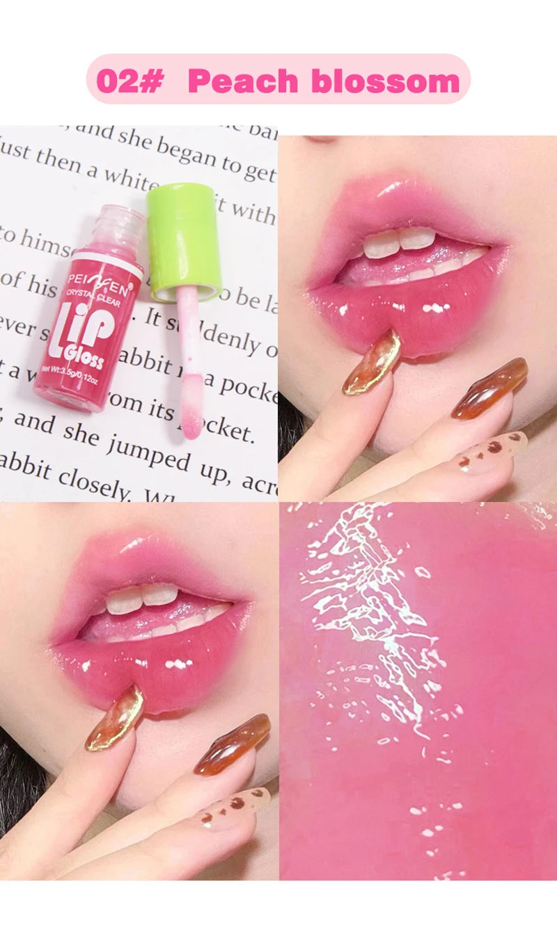 6PCS Moisturizing Lip Gloss Transparent Lip Oil Hydrating Lip Glaze Lip Plumper Hydrating Make Up Liquid Lipstick Set Cosmetics - Seprincess