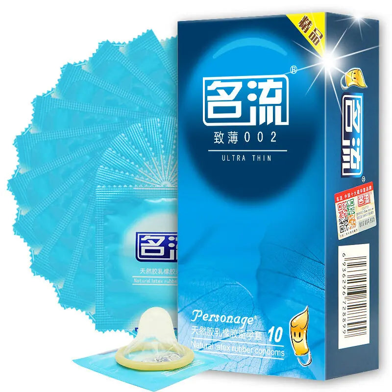 10pcs MingLiu Condoms Natural Latex Penis Sleeve Intimate Goods Sex Products Delay Time Condones Contraception For Men Sex Toys - Seprincess