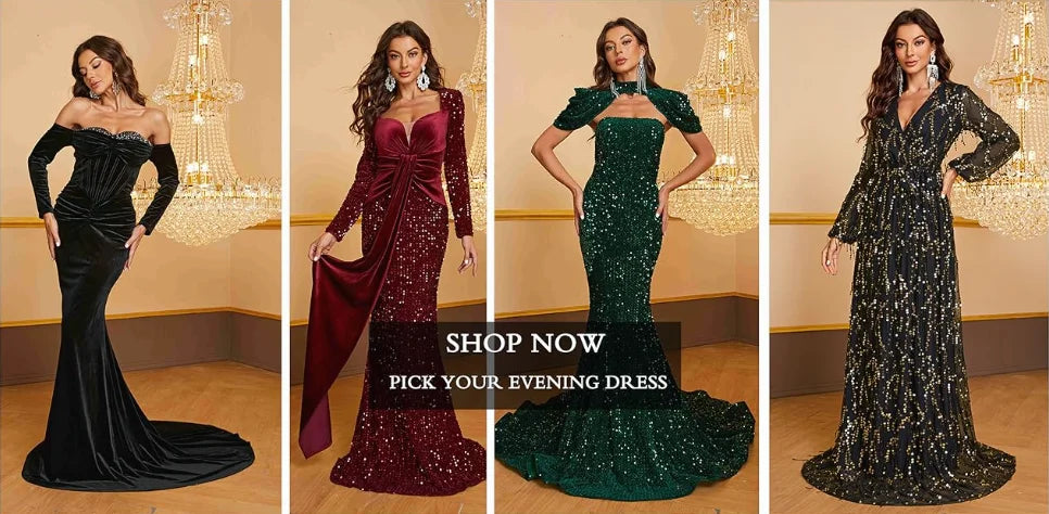 YISIKADO Giffniseti Women's Elegant & Sexy Mermaid Lace Floor-Length Formal Evening Dress With 3d Floral Long Sleeves - Seprincess