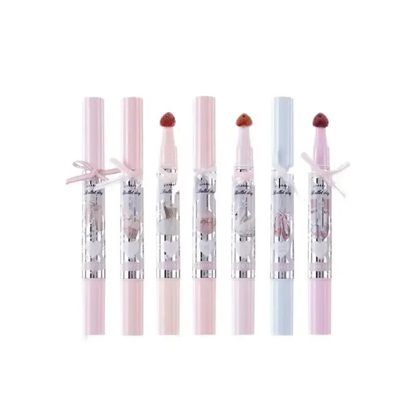 FLORTTE Little Bow Collection Film-forming Lipgloss Non-Stick Lip Glaze Liquid Lipstick Lip Plumper Natural Gloss Finish - Seprincess