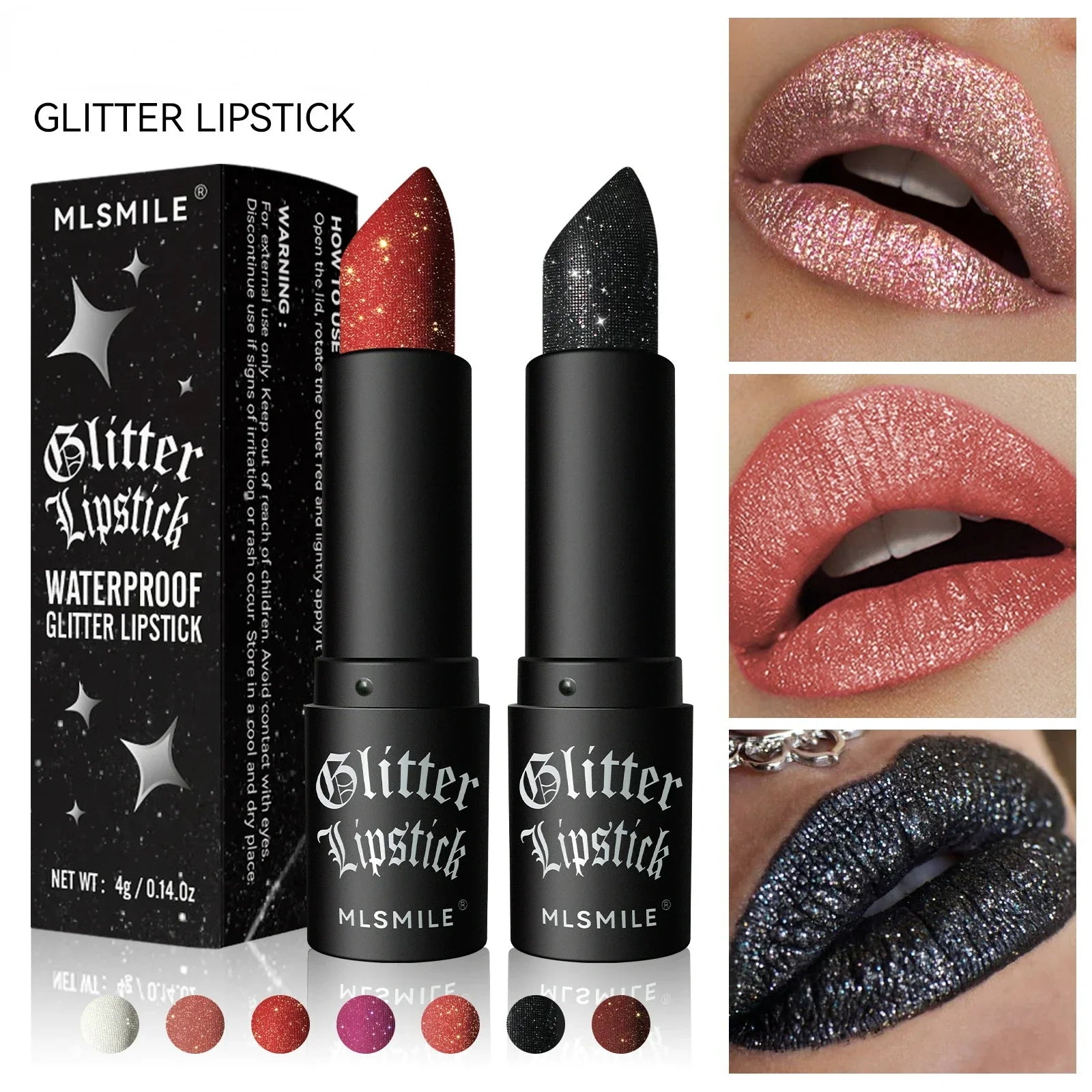 Glitter Diamonds Matte Lipstick Waterproof Long Last Color Rendering Non-stick Cup Nude Red Lipsticks Women Lip Makeup Cosmetics - Seprincess