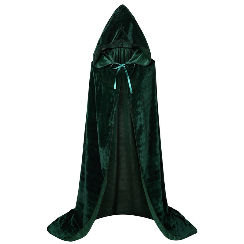 Movie Hocus Pocus 2 Witch Cloak Hooded Mary Sarah Winifred Sanderson Sister Cosplay Costume Halloween Adult Girl Long Party Cape - Seprincess