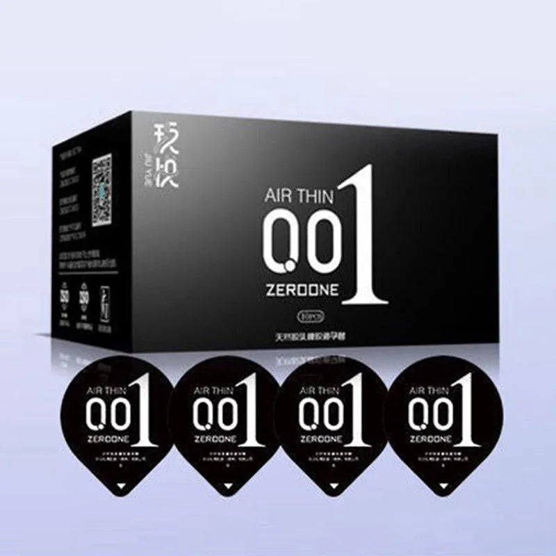 10pcs Super Ultra Thin Condoms For Men Hyaluronic Acid 0.01 Penis Sleeve Time Delay Ejaculation Sex Toys Ice Fire Feeling Condom - Seprincess