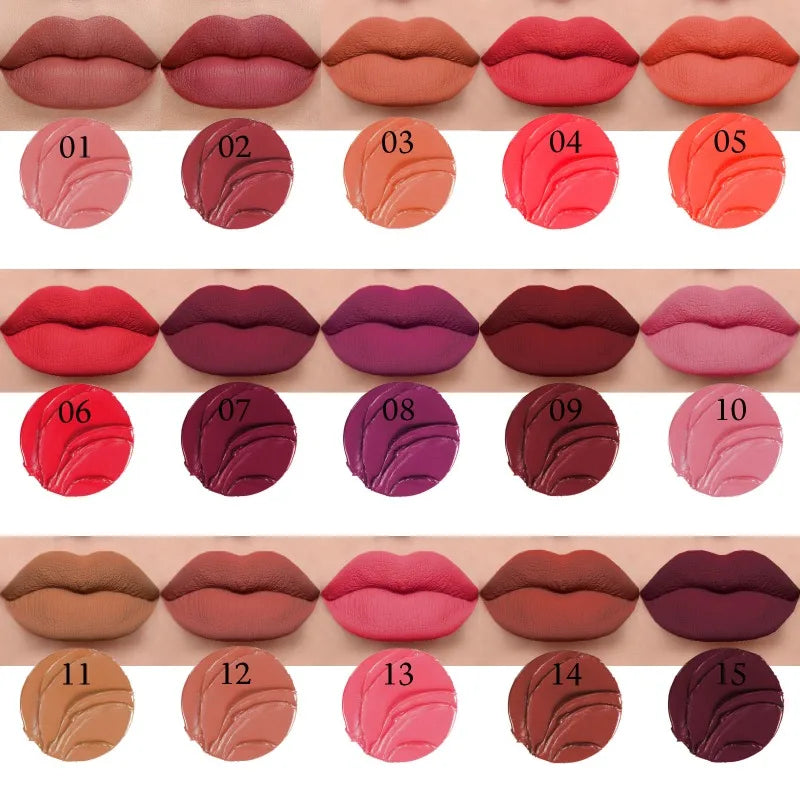 1PC Velvet Matte Lipstick Long Lasting Waterproof Sexy Lipbalm Non-Stick Lip Tint Lip Pencil Makeup Cosmetics for Women - Seprincess