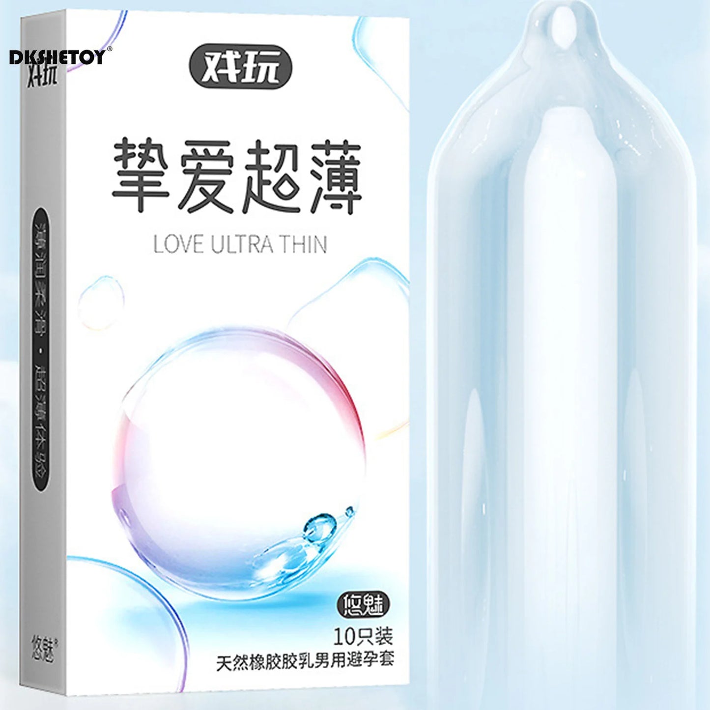 10PCS Fama male Condom for men sex toys Spike Dotted Ribs Deep Stimulation G Spot orgasm condom female Contraceptive adults 18+ - Seprincess