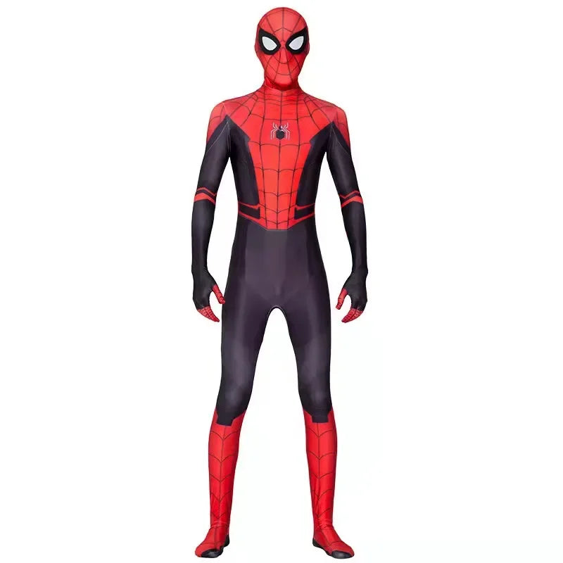 High Quality Superhero Spidermans Costume Bodysuit For Adult Spandex Zentai Halloween Party Cosplay Jumpsuit 3D Style - Seprincess