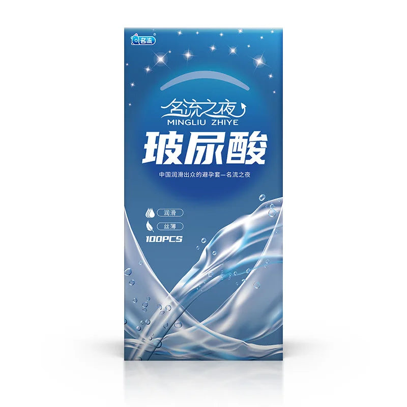 100/50pcs Hyaluronic Acid Condoms For Men Couples Ultra Thin Penis Sleeves Sex Toys Safer Condoms Sexshop Products condones caja - Seprincess