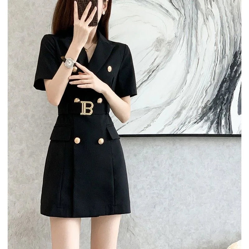 2024 Summer New Fashion Temperament Women's Dress Small Fragrance French High-grade White Dress Summer Niche Design Suit Skirt - Seprincess