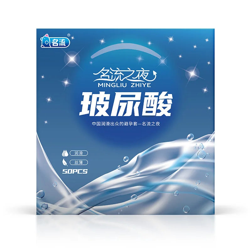 100/50pcs Hyaluronic Acid Condoms For Men Couples Ultra Thin Penis Sleeves Sex Toys Safer Condoms Sexshop Products condones caja - Seprincess