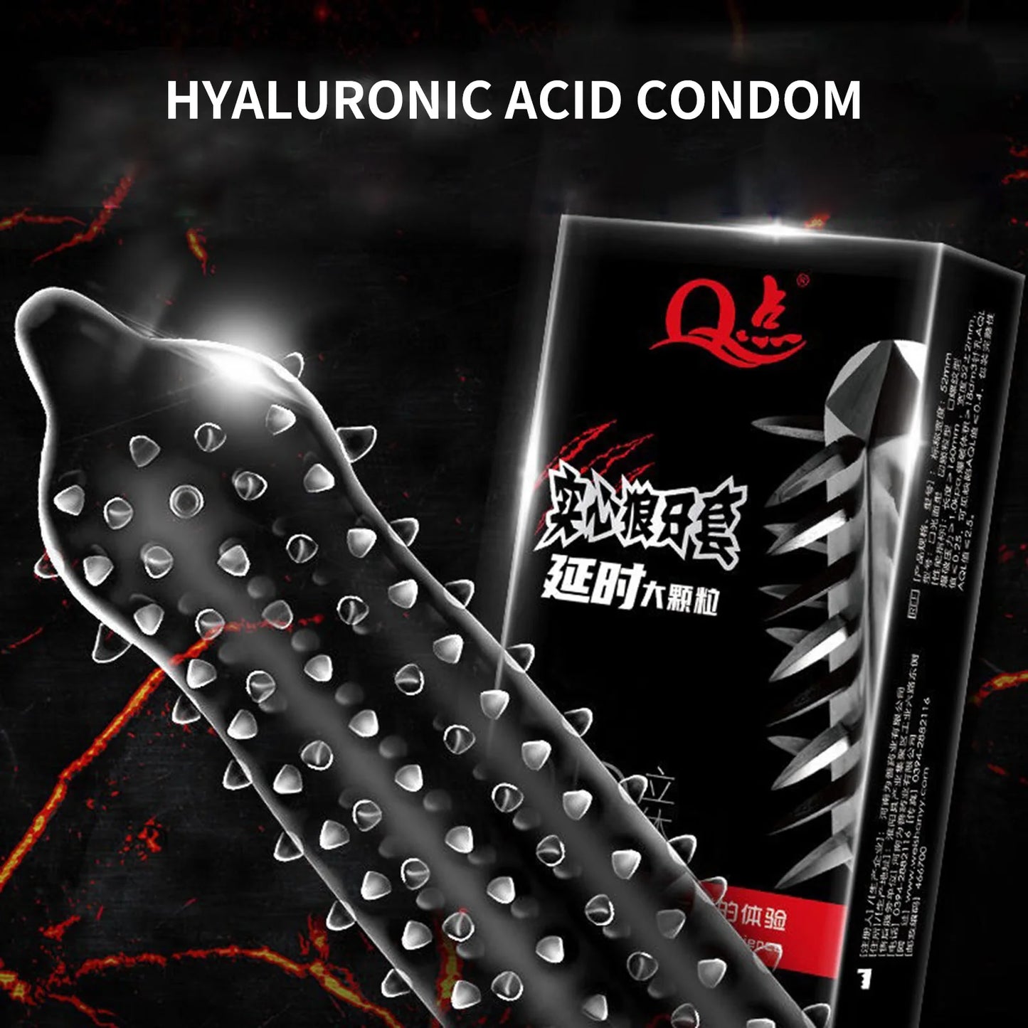 Black Passionate Condoms Sex Delay Ejaculation Sex Toy for Men Penis Cock Sleeves Temptation Accessories Erotic Long-Lasting 18+ - Seprincess