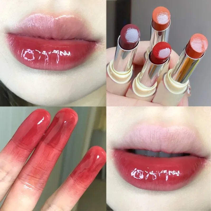 8 Colors Mirror Moisturizing Lipstick Plumping Lasting Non-stick Cup Hydrating Crystal Lip Tint Water Light Lips Makeup Cosmetic - Seprincess