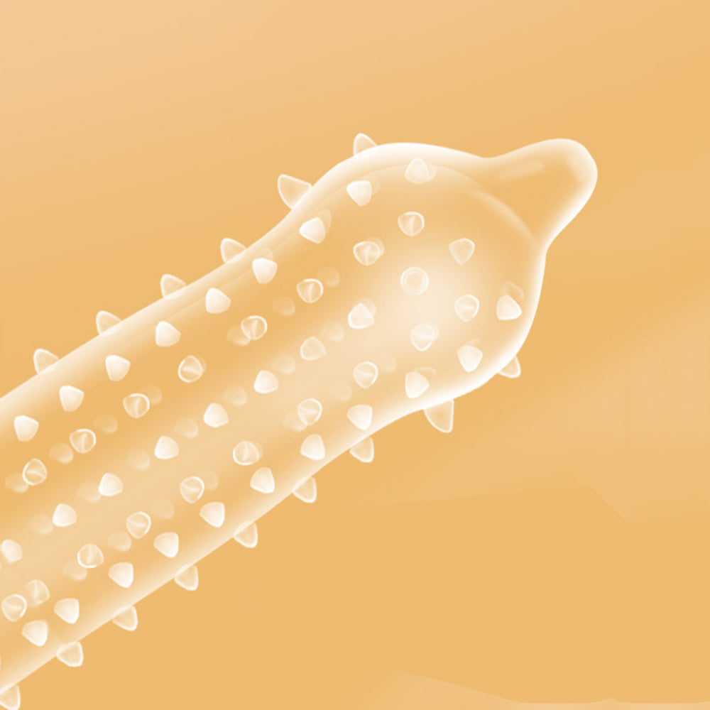 10PCS Spikes Dotted Condoms Sex Toy Ribbed Penis Sleeves Wedding Night Safer Latex Condom Fama Contraception Sex Supplies - Seprincess