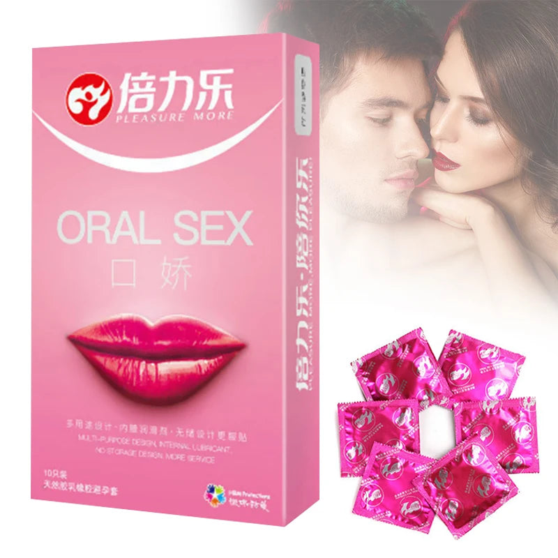 Cherry Flavor Oral Sex Condoms Adult Sex Toys For Men Ultra Thin Lubricated Condoms Mouth Sleeves Safety Sex Products Shop 성인용품 - Seprincess