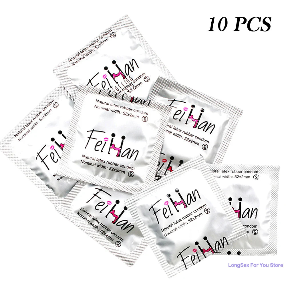 10pcs Cheap Condoms For Men Sex Toys Smooth Condom Safer Contraception Individual Package Female Condom For Adults 18 Sex Shop - Seprincess