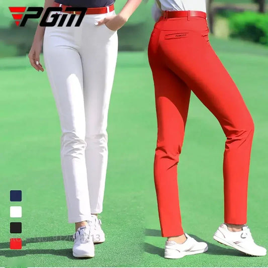 PGM Golf Trouser Ladies Slim Golf Long Pants Women Quick Dry Tight Pant Breathable Elastic Sports Trousers Casual Bottoms XS-3XL