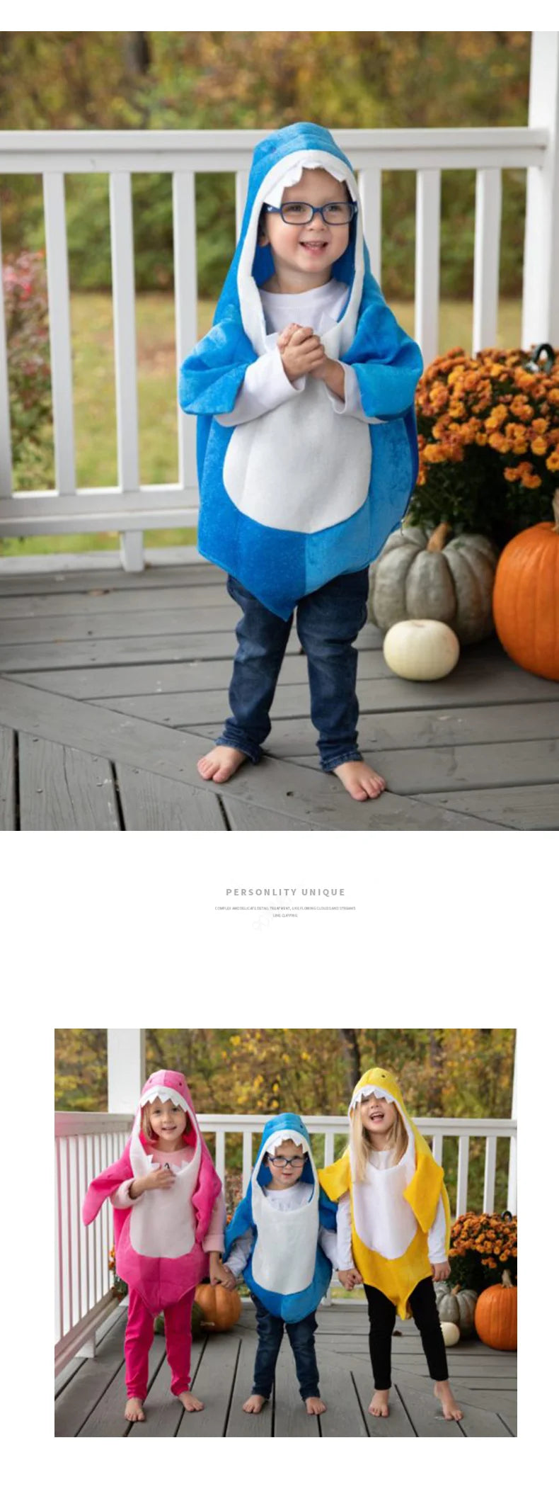 New Arrival Child Unisex Toddler Family Shark Cosplay Costume Halloween Carnival Party For Kids Costumes 3 Colors Avaiable - Seprincess