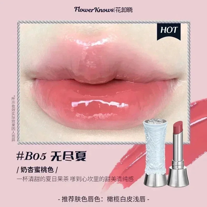 Flower Knows Swan Ballet Little Angel Collection Lipstick Velvet Matte Waterproof Lip Stick Vegan Long Lasting Lip Gloss Korean