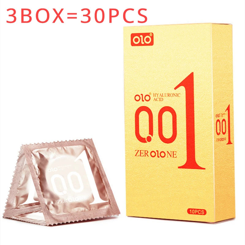 30pcs Ultra Thin Condoms Intimate Condone Super Lubricated Natural Latex Penis Sleeve Long Lasting Condom for Adult 18+ Sex Toys - Seprincess