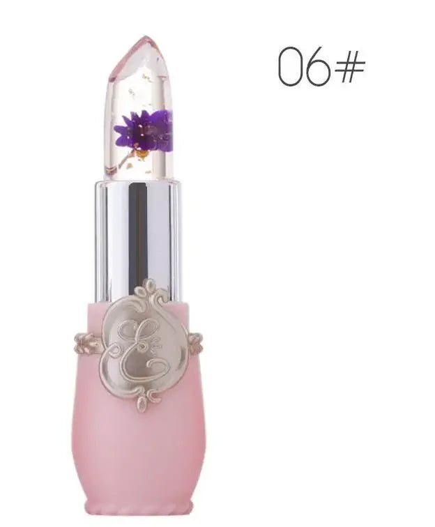 Waterproof Flower LipStick Jelly Flower Transparent Color Changing Lipstick Long Lasting 6 Colors Flower Lipsticks Lip balm - Seprincess