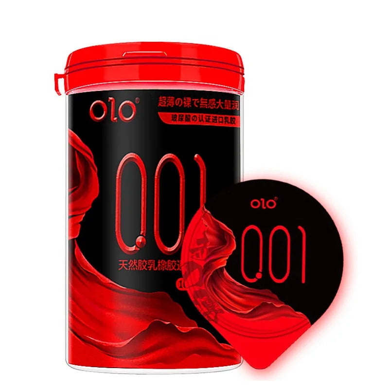 OLO Indian Delay Oil Condom Lasting Penis Sleeves Adult Sex Toys For Men Dotted Thin Ice Fire Feeling Condoms Cock Sex Supplies - Seprincess