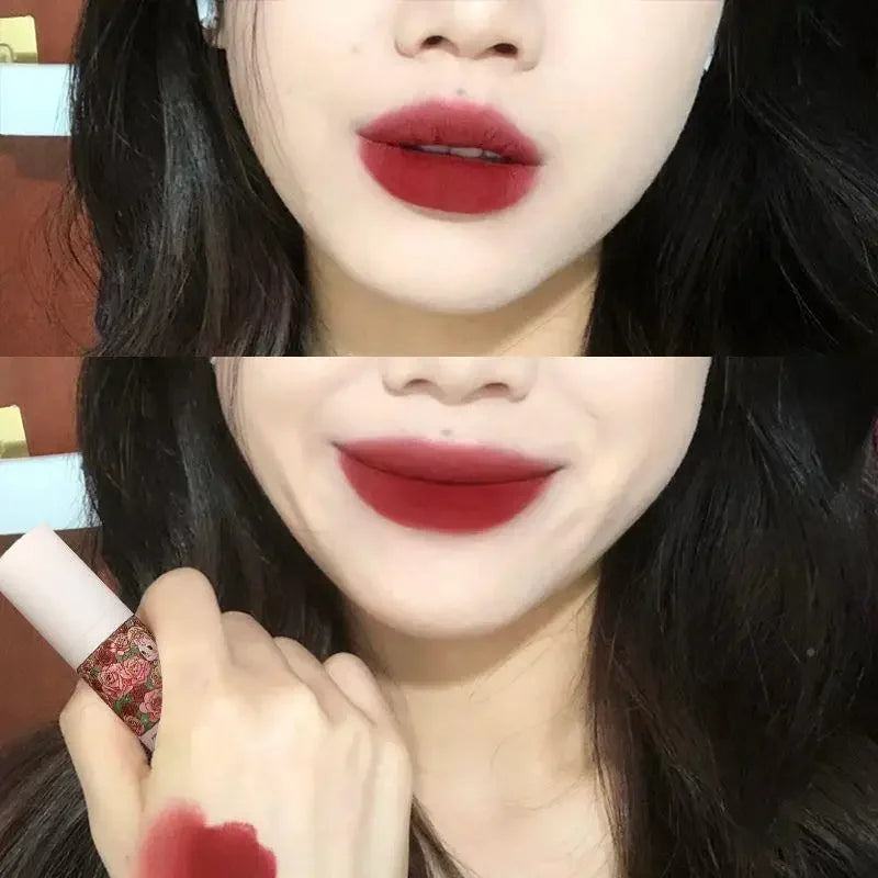 Soft Mist Lip Glaze Lip Mud Matte Velvet Lipstick Nude Brown Lips Tint Mud Makeup Sexy Red Lip Glaze Tint Women Korean Cosmetics - Seprincess