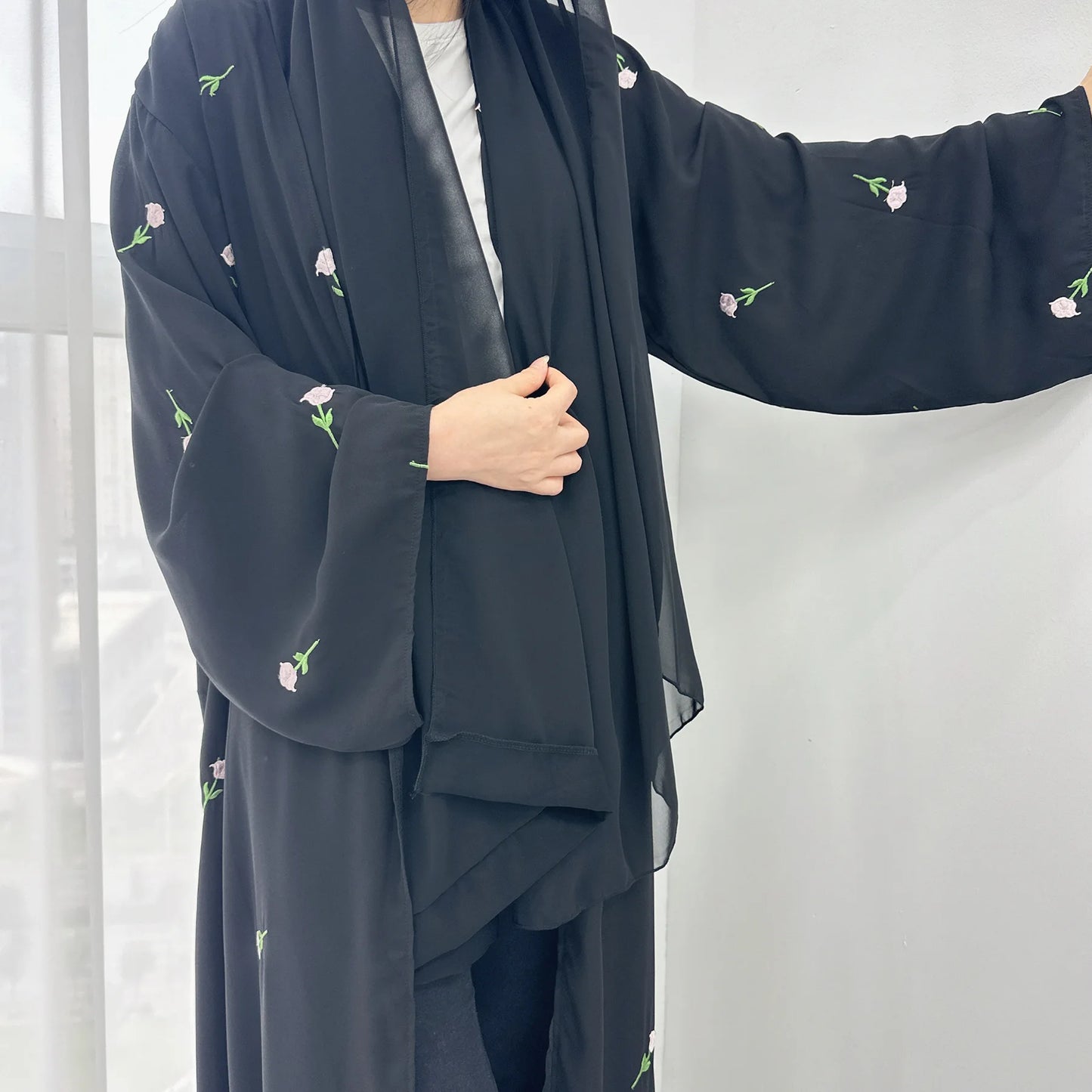 Abaya for Women Dresses Jalabiya Embroidery Ramadan Eid Muslim Morocco Dubai Abayas Party Kaftan Islam Arab Long Robe Vestidos - Seprincess