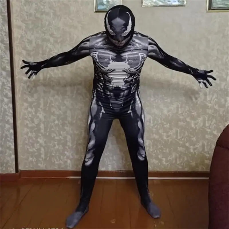 Hot Sales Halloween Spider ManCosplay Movie For Party Spiderman Suit Kids Venom Costume 3D Style - Seprincess