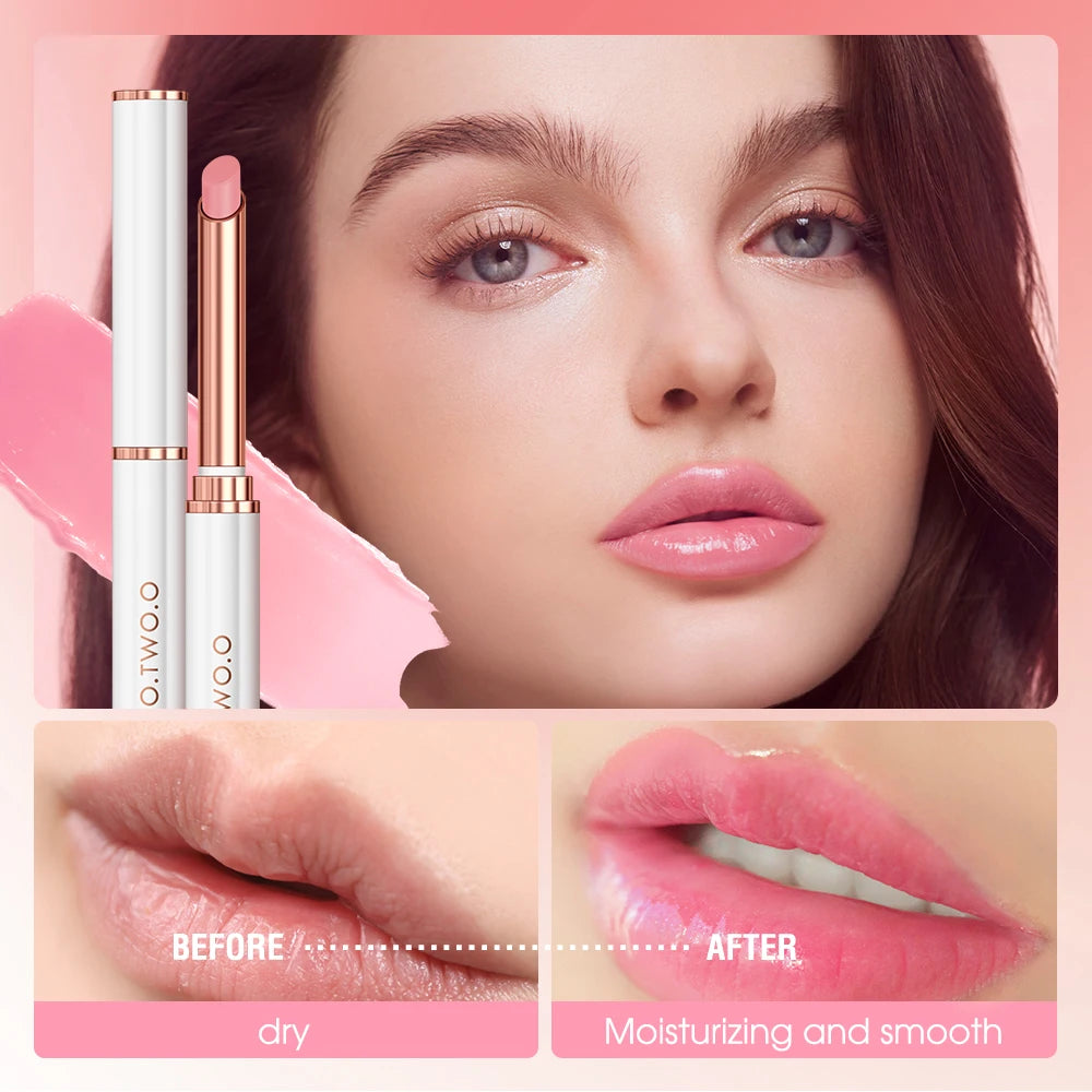 O.TWO.O Color Changing Lipstick Moisturizing Lip Balm Nourising Long Lasting Lip Gloss Natural Beeswax Lip Care Cosmetics - Seprincess