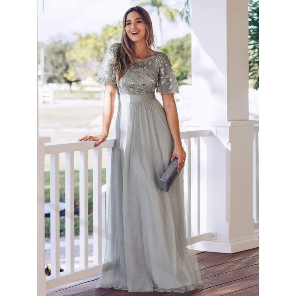 2024 Summer Luxury Wedding Dress Gauze Elegant Party Long Dresses - Seprincess