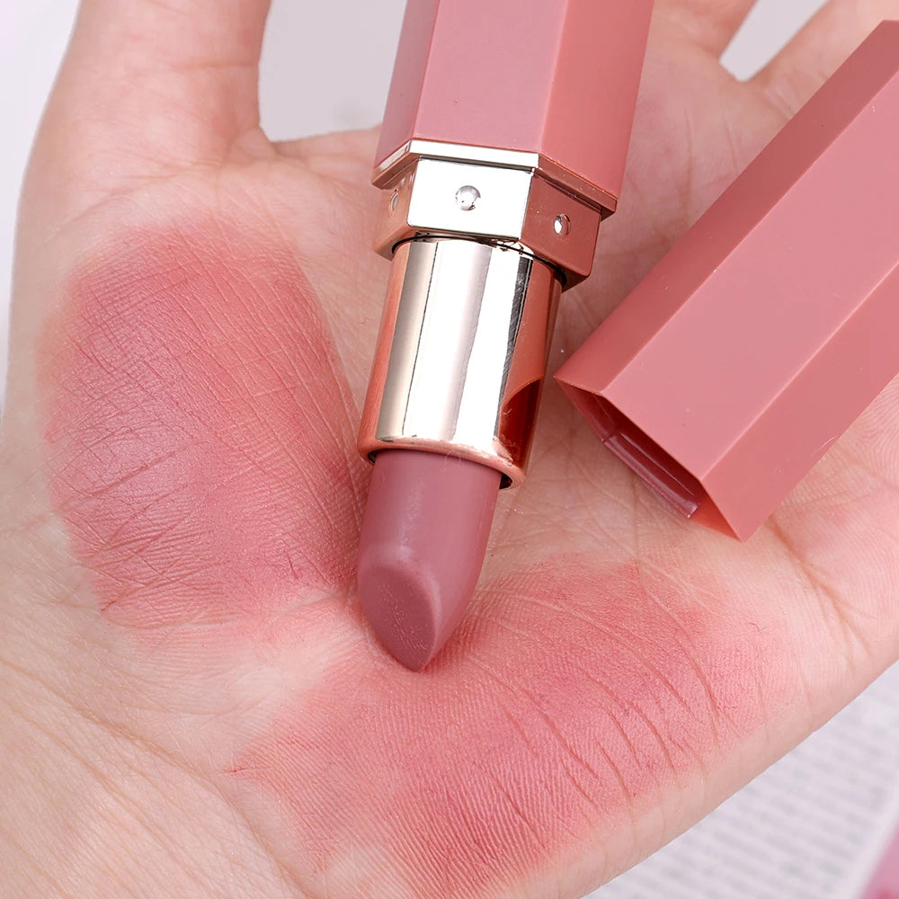 6 Colors Matte Lipstick Waterproof Velvet Nude Pink Lip Stick Pen Lasting Non-stick Cup Red Lip Glaze Sexy Lips Makeup Cosmetics - Seprincess