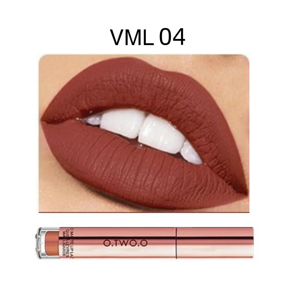 O.TWO.O 12 colors High Quality Velvet Matte lipstick Long Lasting Lips Makeup Waterproof Easy to Wear Matte Liquid Lip Gloss