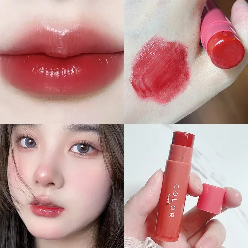 Rose Tea Lip Balm Lipstick Moisturizing Anti-dry Lip Care Cosmetics Anti-cracking Lipstick Colored Hydrating Lip Tinted Makeup - Seprincess