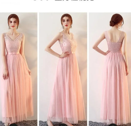 2024 New Light Purple Pink Bridesmaid Dresses Graduation Vestidos Longo Long Prom Robes Cheap Wedding Party Dress - Seprincess